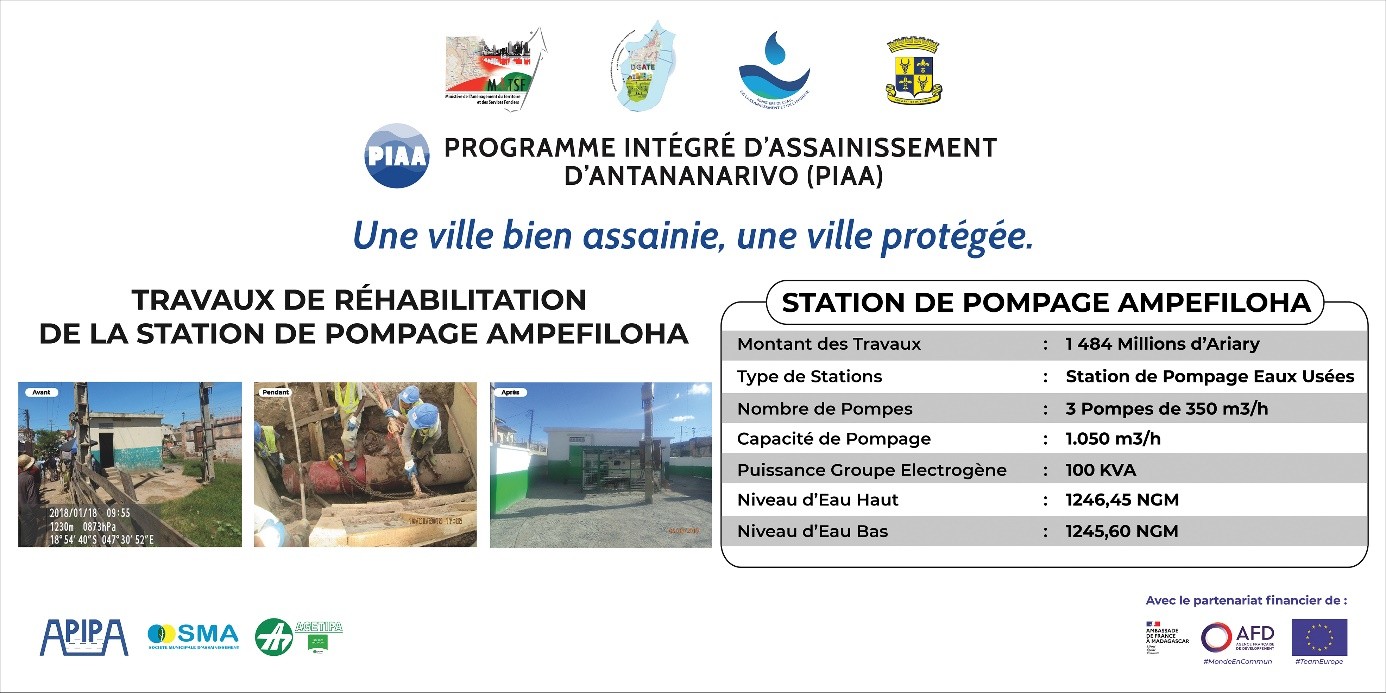 Travaux prioritaires de 1ère phase: Station de pompage Ampefiloha